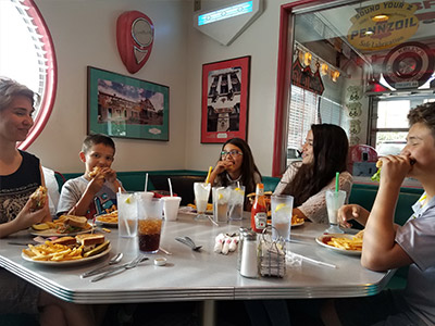 Guests Eating